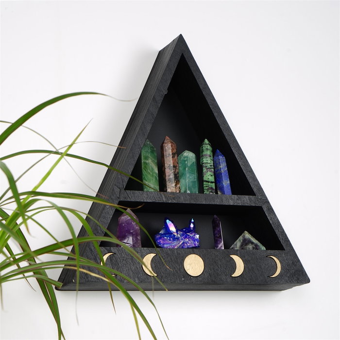 Hanah Home Estantería de Pared Cry001-S Negro Hanah Home Estantería de Pared Cry001-S Negro